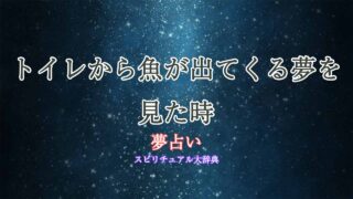 夢占い-トイレから魚