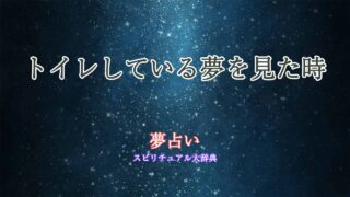 夢占い-トイレしている