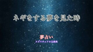 夢占い-ネギする