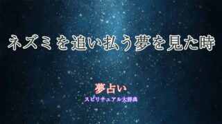 夢占い-ネズミ-追い払う