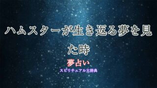 夢占い-ハムスター-生き返る