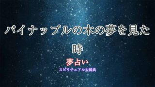 夢占い-パイナップルの木