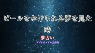夢占い-ビール-かけられる