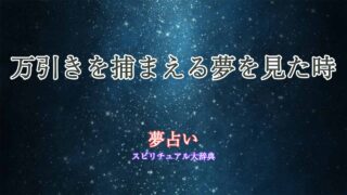 夢占い-万引き捕まえる