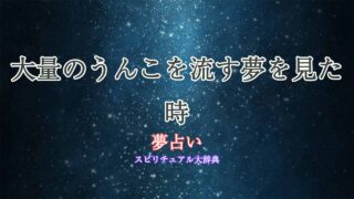 夢占い-大量のうんこ-流す