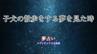 夢占い-子犬の散歩