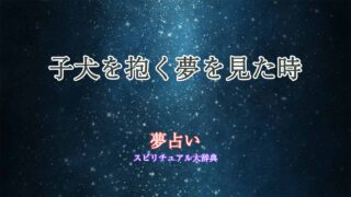 夢占い-子犬を抱く