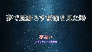 夢占い-尿漏らす
