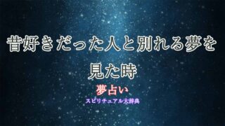 夢占い-昔好きだった人-別れる