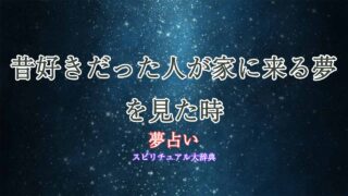 夢占い-昔好きだった人-家に来る
