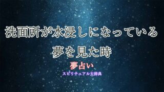 夢占い-水浸し-洗面所