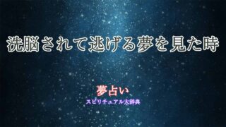 夢占い-洗脳-逃げる