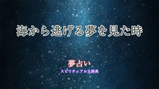 夢占い-海から逃げる