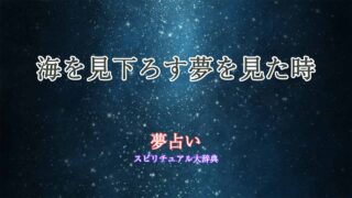 夢占い-海を見下ろす