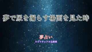 夢占い-漏らす-尿