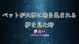 夢占い-火事-ペット