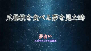 夢占い-爪楊枝-食べる