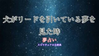 夢占い-犬-リード