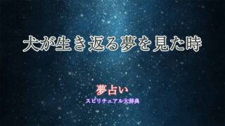 夢占い-犬-生き返る