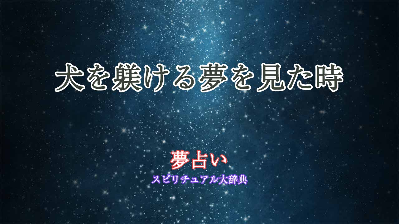 夢占い-犬-躾ける