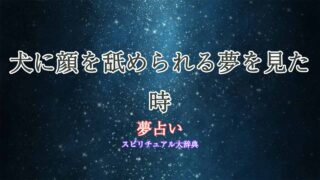 夢占い-犬に顔を舐められる