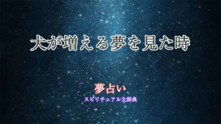 夢占い-犬増える