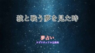 夢占い-猿-戦う