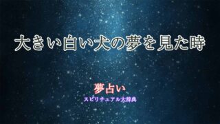 夢占い-白い犬-大きい