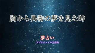 夢占い-胸から異物