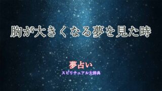 夢占い-胸が大きくなる