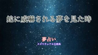 夢占い-蛇に威嚇される