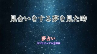 夢占い-見合いをする