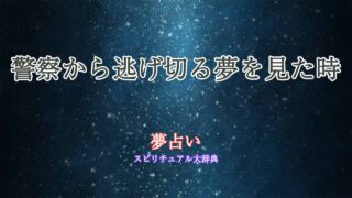 夢占い-警察から逃げ切る