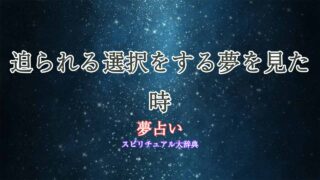夢占い-選択を-迫-られる