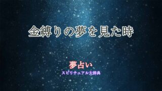 夢占い-金縛り-解く