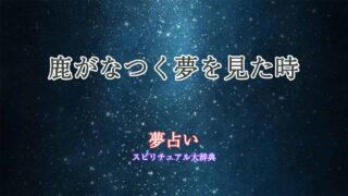 夢占い-鹿-なつく