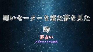 夢占い-黒い-セーター