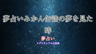 夢占いみかん缶詰
