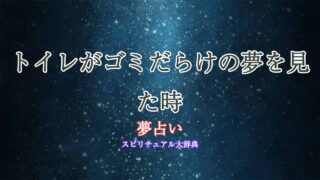 夢占いトイレ-ゴミ-だらけ