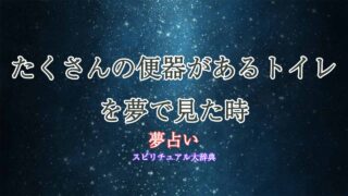 夢占いトイレ-便器-たくさん