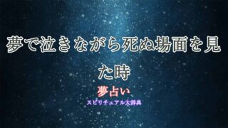 夢占い泣く-死