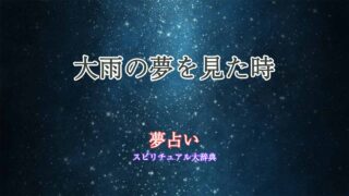 大雨-夢占い-車