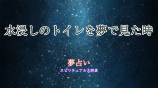 水浸しのトイレ-夢占い
