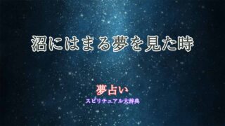 沼にはまる-夢占い