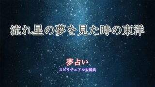 流れ星-夢占い-東洋