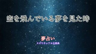 空を飛んでる夢占い
