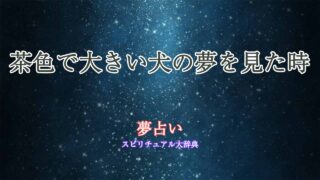 茶色-大きい-犬-夢-占い
