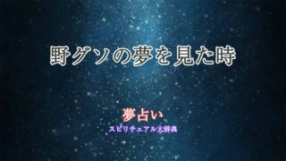 野グソ-夢占い