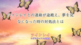 ツインレイ-夢を見なくなった