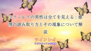 ツインレイ-男性は全て-見える